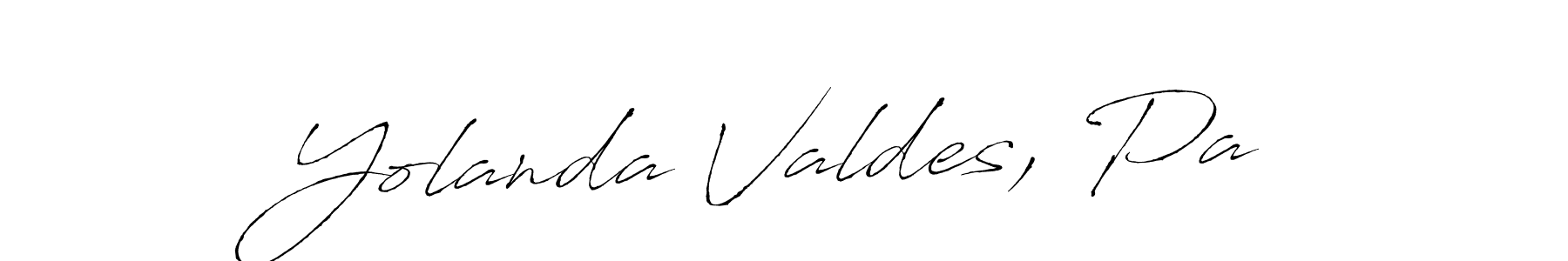 Design your own signature with our free online signature maker. With this signature software, you can create a handwritten (Antro_Vectra) signature for name Yolanda Valdes, Pa. Yolanda Valdes, Pa signature style 6 images and pictures png