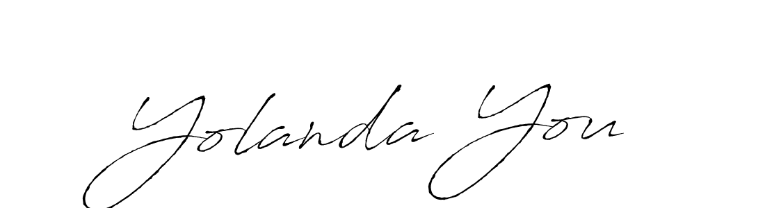 How to make Yolanda You signature? Antro_Vectra is a professional autograph style. Create handwritten signature for Yolanda You name. Yolanda You signature style 6 images and pictures png