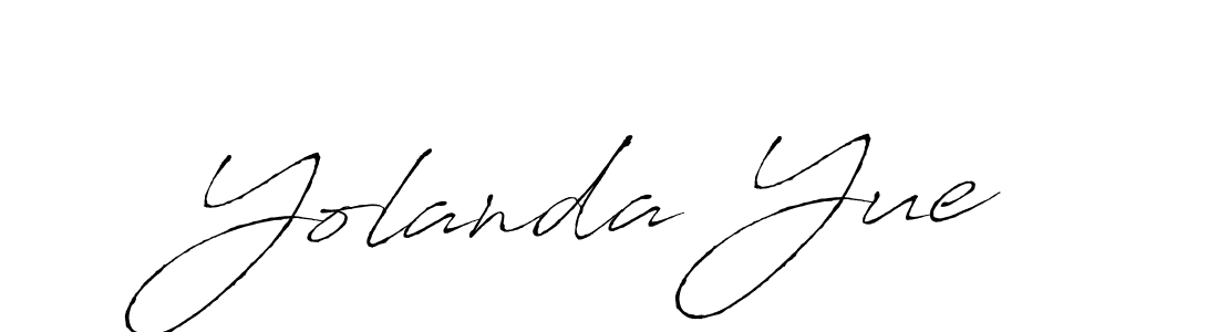 Make a beautiful signature design for name Yolanda Yue. With this signature (Antro_Vectra) style, you can create a handwritten signature for free. Yolanda Yue signature style 6 images and pictures png