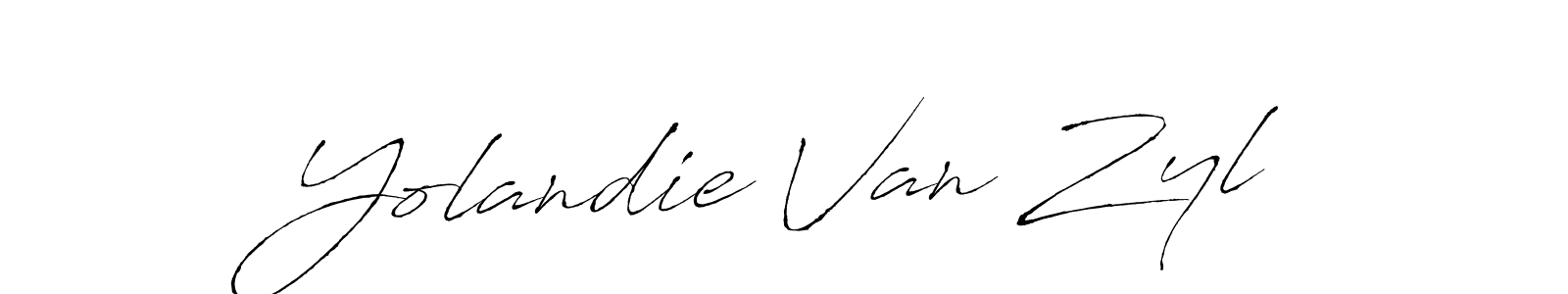 Yolandie Van Zyl stylish signature style. Best Handwritten Sign (Antro_Vectra) for my name. Handwritten Signature Collection Ideas for my name Yolandie Van Zyl. Yolandie Van Zyl signature style 6 images and pictures png