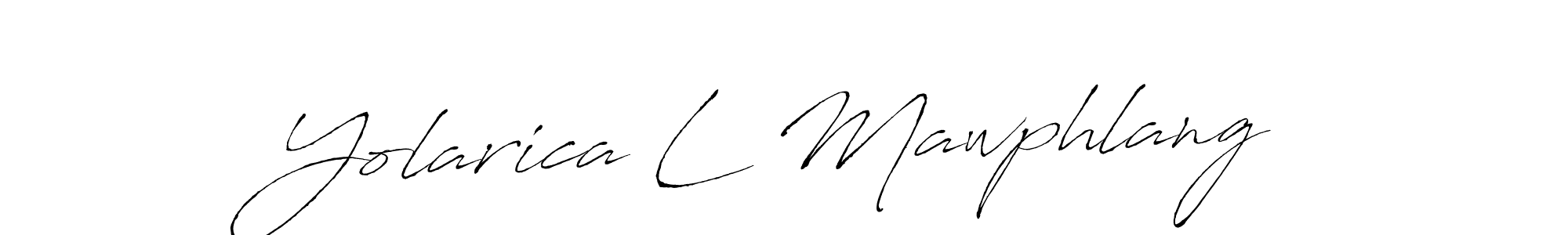 Also You can easily find your signature by using the search form. We will create Yolarica L Mawphlang name handwritten signature images for you free of cost using Antro_Vectra sign style. Yolarica L Mawphlang signature style 6 images and pictures png