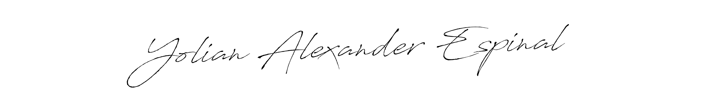 You can use this online signature creator to create a handwritten signature for the name Yolian Alexander Espinal. This is the best online autograph maker. Yolian Alexander Espinal signature style 6 images and pictures png