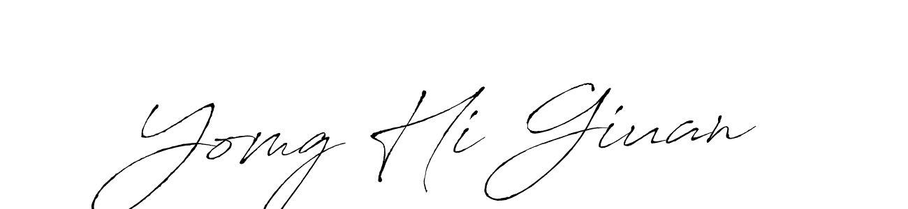 Yomg Hi Giuan stylish signature style. Best Handwritten Sign (Antro_Vectra) for my name. Handwritten Signature Collection Ideas for my name Yomg Hi Giuan. Yomg Hi Giuan signature style 6 images and pictures png