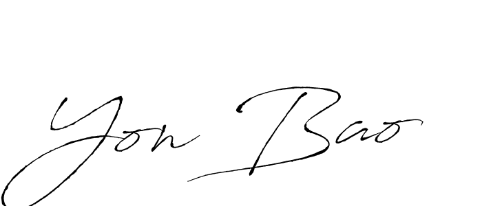 Use a signature maker to create a handwritten signature online. With this signature software, you can design (Antro_Vectra) your own signature for name Yon Bao. Yon Bao signature style 6 images and pictures png