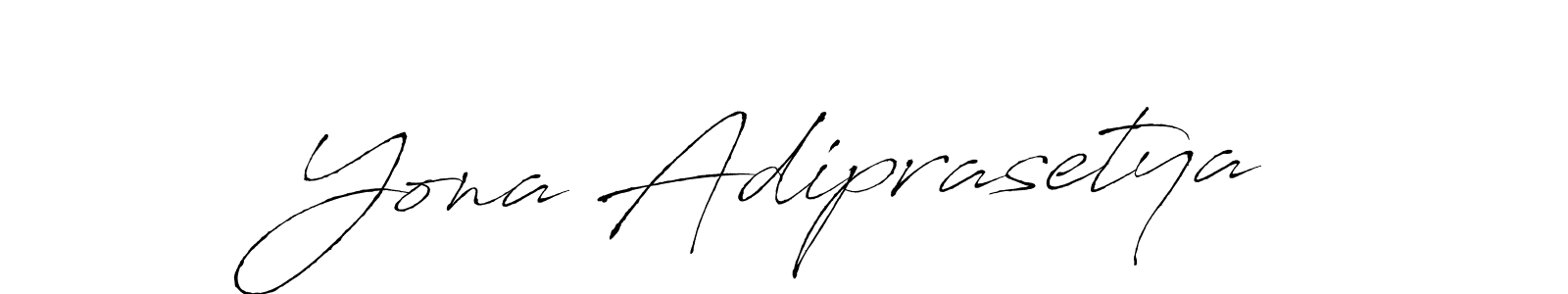 Design your own signature with our free online signature maker. With this signature software, you can create a handwritten (Antro_Vectra) signature for name Yona Adiprasetya. Yona Adiprasetya signature style 6 images and pictures png