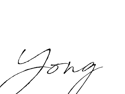 Design your own signature with our free online signature maker. With this signature software, you can create a handwritten (Antro_Vectra) signature for name Yong. Yong signature style 6 images and pictures png