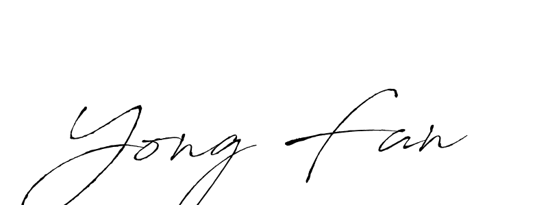 Make a beautiful signature design for name Yong Fan. With this signature (Antro_Vectra) style, you can create a handwritten signature for free. Yong Fan signature style 6 images and pictures png