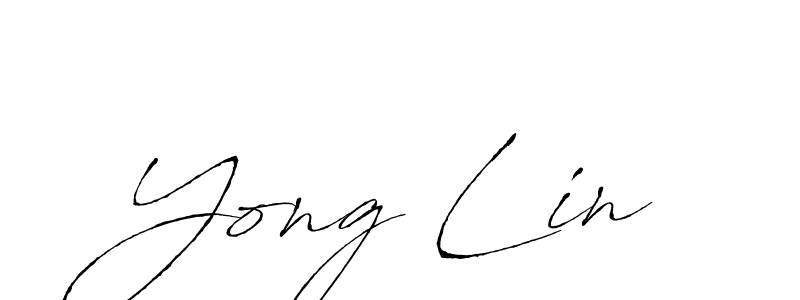 Make a beautiful signature design for name Yong Lin. With this signature (Antro_Vectra) style, you can create a handwritten signature for free. Yong Lin signature style 6 images and pictures png