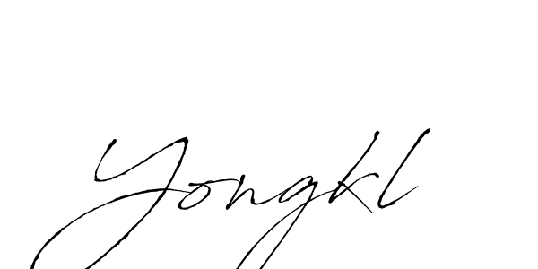 Yongkl stylish signature style. Best Handwritten Sign (Antro_Vectra) for my name. Handwritten Signature Collection Ideas for my name Yongkl. Yongkl signature style 6 images and pictures png