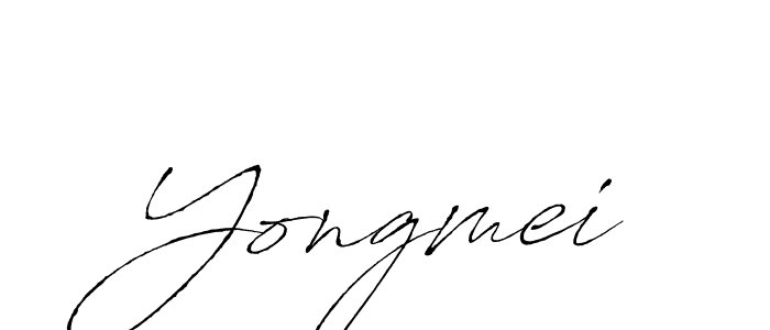 Use a signature maker to create a handwritten signature online. With this signature software, you can design (Antro_Vectra) your own signature for name Yongmei. Yongmei signature style 6 images and pictures png
