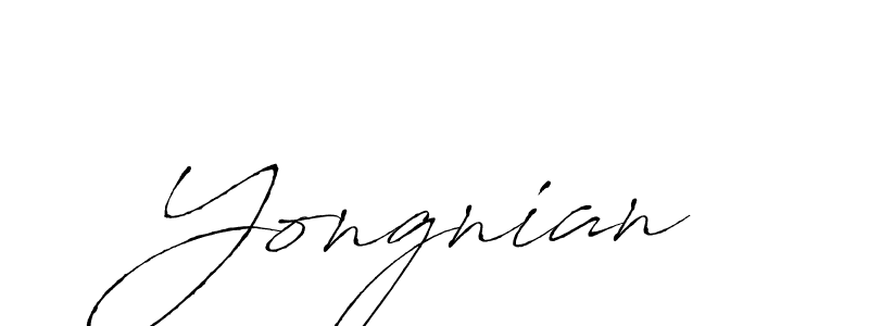 Make a beautiful signature design for name Yongnian. With this signature (Antro_Vectra) style, you can create a handwritten signature for free. Yongnian signature style 6 images and pictures png