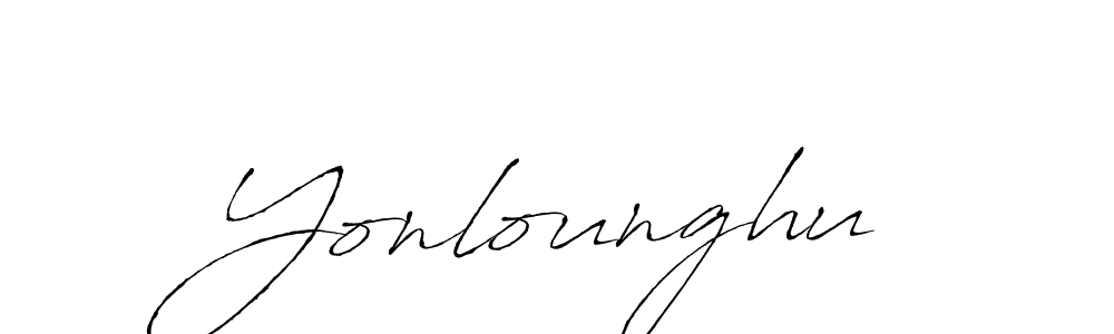 How to Draw Yonlounghu signature style? Antro_Vectra is a latest design signature styles for name Yonlounghu. Yonlounghu signature style 6 images and pictures png
