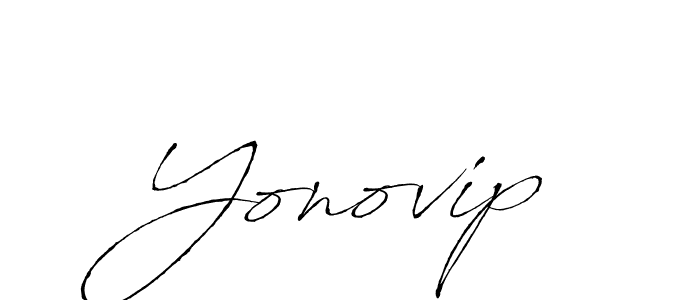 Make a beautiful signature design for name Yonovip. With this signature (Antro_Vectra) style, you can create a handwritten signature for free. Yonovip signature style 6 images and pictures png