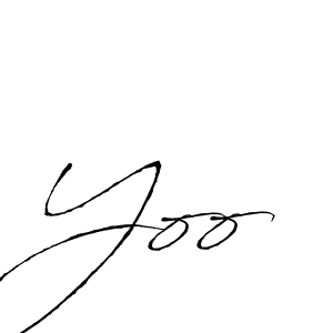 Use a signature maker to create a handwritten signature online. With this signature software, you can design (Antro_Vectra) your own signature for name Yoo. Yoo signature style 6 images and pictures png