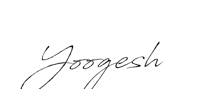 Make a beautiful signature design for name Yoogesh. With this signature (Antro_Vectra) style, you can create a handwritten signature for free. Yoogesh signature style 6 images and pictures png