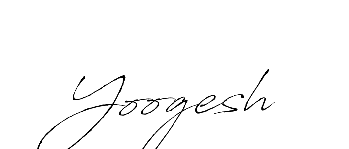 Make a beautiful signature design for name Yoogesh. With this signature (Antro_Vectra) style, you can create a handwritten signature for free. Yoogesh signature style 6 images and pictures png