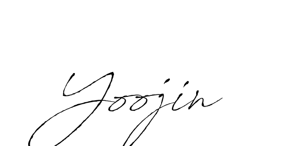 Use a signature maker to create a handwritten signature online. With this signature software, you can design (Antro_Vectra) your own signature for name Yoojin. Yoojin signature style 6 images and pictures png