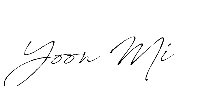 Make a beautiful signature design for name Yoon Mi. With this signature (Antro_Vectra) style, you can create a handwritten signature for free. Yoon Mi signature style 6 images and pictures png