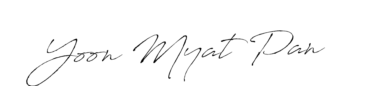 Yoon Myat Pan stylish signature style. Best Handwritten Sign (Antro_Vectra) for my name. Handwritten Signature Collection Ideas for my name Yoon Myat Pan. Yoon Myat Pan signature style 6 images and pictures png