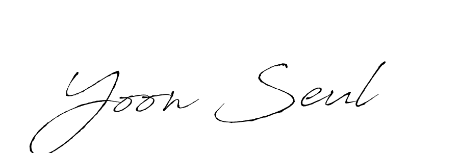 Create a beautiful signature design for name Yoon Seul. With this signature (Antro_Vectra) fonts, you can make a handwritten signature for free. Yoon Seul signature style 6 images and pictures png