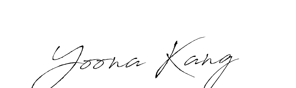 Use a signature maker to create a handwritten signature online. With this signature software, you can design (Antro_Vectra) your own signature for name Yoona Kang. Yoona Kang signature style 6 images and pictures png