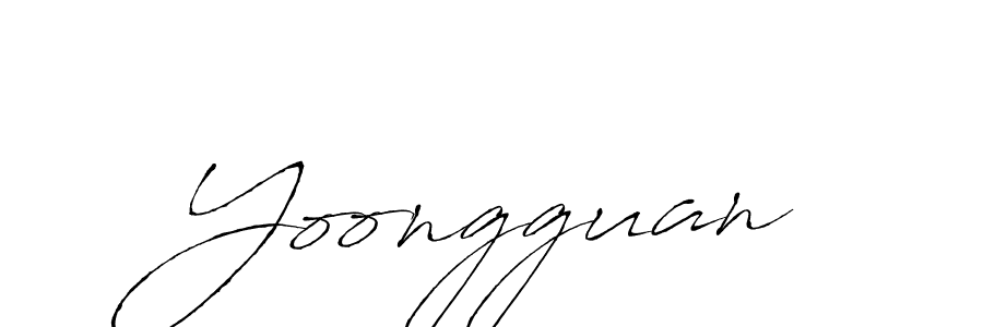 if you are searching for the best signature style for your name Yoongguan. so please give up your signature search. here we have designed multiple signature styles  using Antro_Vectra. Yoongguan signature style 6 images and pictures png
