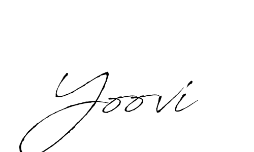 Use a signature maker to create a handwritten signature online. With this signature software, you can design (Antro_Vectra) your own signature for name Yoovi. Yoovi signature style 6 images and pictures png