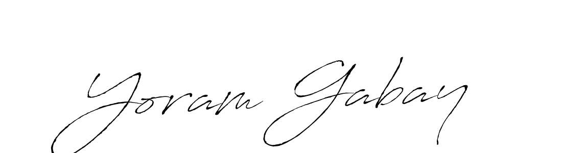 Antro_Vectra is a professional signature style that is perfect for those who want to add a touch of class to their signature. It is also a great choice for those who want to make their signature more unique. Get Yoram Gabay name to fancy signature for free. Yoram Gabay signature style 6 images and pictures png