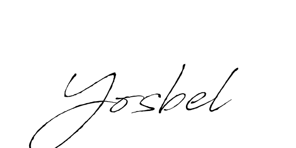 Design your own signature with our free online signature maker. With this signature software, you can create a handwritten (Antro_Vectra) signature for name Yosbel. Yosbel signature style 6 images and pictures png