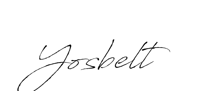 Make a beautiful signature design for name Yosbelt. With this signature (Antro_Vectra) style, you can create a handwritten signature for free. Yosbelt signature style 6 images and pictures png