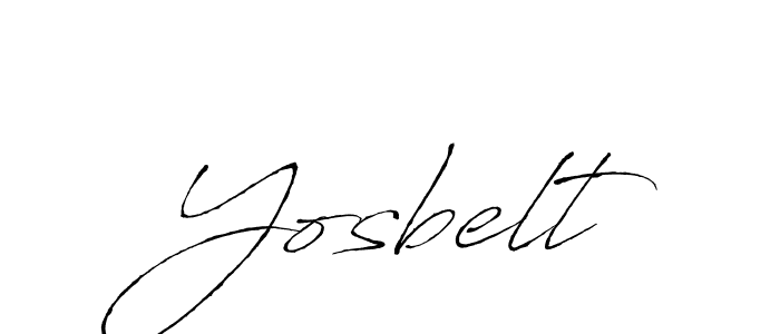 Make a beautiful signature design for name Yosbelt. With this signature (Antro_Vectra) style, you can create a handwritten signature for free. Yosbelt signature style 6 images and pictures png