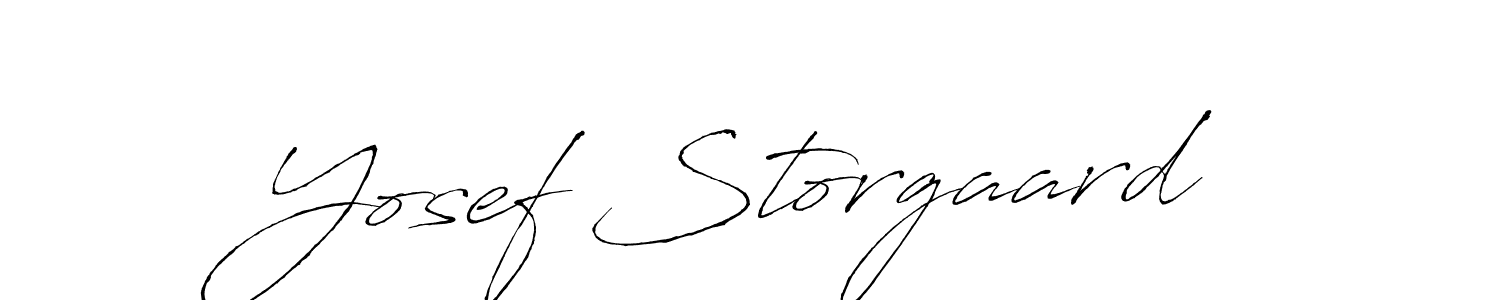 Design your own signature with our free online signature maker. With this signature software, you can create a handwritten (Antro_Vectra) signature for name Yosef Storgaard. Yosef Storgaard signature style 6 images and pictures png