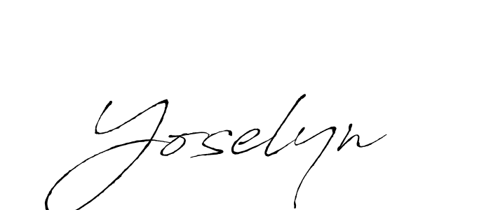 Create a beautiful signature design for name Yoselyn. With this signature (Antro_Vectra) fonts, you can make a handwritten signature for free. Yoselyn signature style 6 images and pictures png