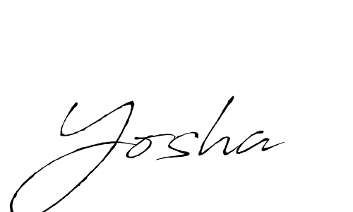 Yosha stylish signature style. Best Handwritten Sign (Antro_Vectra) for my name. Handwritten Signature Collection Ideas for my name Yosha. Yosha signature style 6 images and pictures png