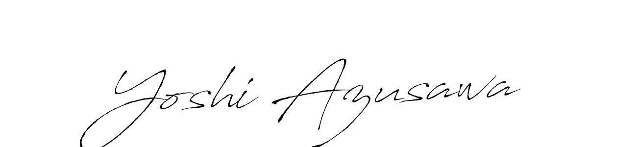 Create a beautiful signature design for name Yoshi Azusawa. With this signature (Antro_Vectra) fonts, you can make a handwritten signature for free. Yoshi Azusawa signature style 6 images and pictures png