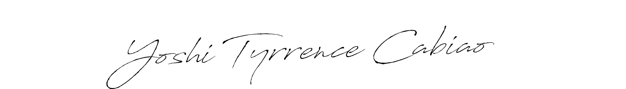 Yoshi Tyrrence Cabiao stylish signature style. Best Handwritten Sign (Antro_Vectra) for my name. Handwritten Signature Collection Ideas for my name Yoshi Tyrrence Cabiao. Yoshi Tyrrence Cabiao signature style 6 images and pictures png