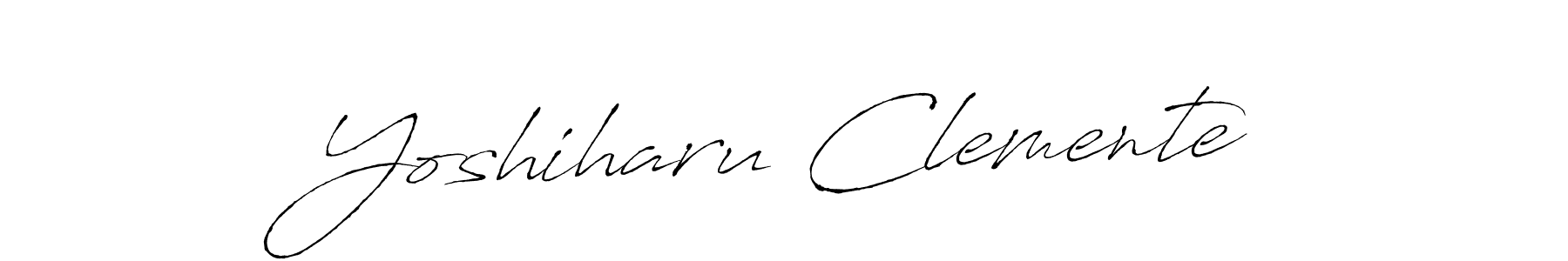 Also we have Yoshiharu Clemente name is the best signature style. Create professional handwritten signature collection using Antro_Vectra autograph style. Yoshiharu Clemente signature style 6 images and pictures png