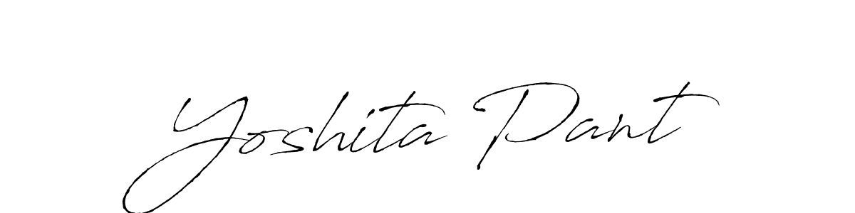Create a beautiful signature design for name Yoshita Pant. With this signature (Antro_Vectra) fonts, you can make a handwritten signature for free. Yoshita Pant signature style 6 images and pictures png