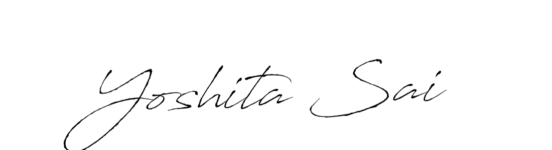 Yoshita Sai stylish signature style. Best Handwritten Sign (Antro_Vectra) for my name. Handwritten Signature Collection Ideas for my name Yoshita Sai. Yoshita Sai signature style 6 images and pictures png