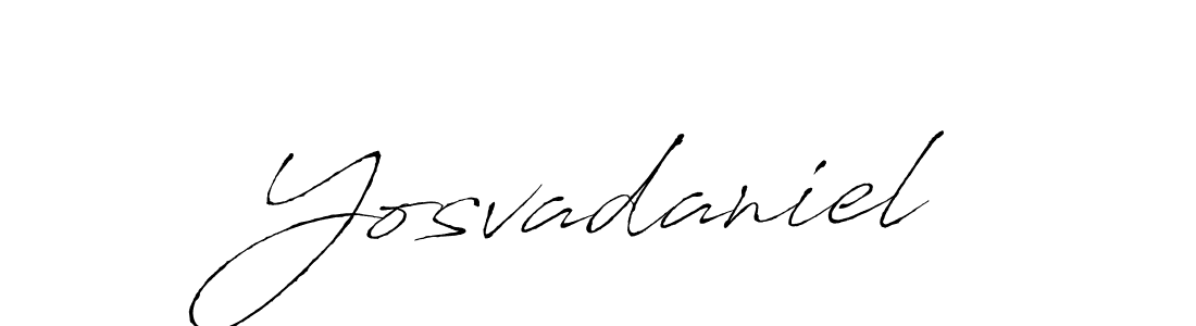 Make a beautiful signature design for name Yosvadaniel. With this signature (Antro_Vectra) style, you can create a handwritten signature for free. Yosvadaniel signature style 6 images and pictures png