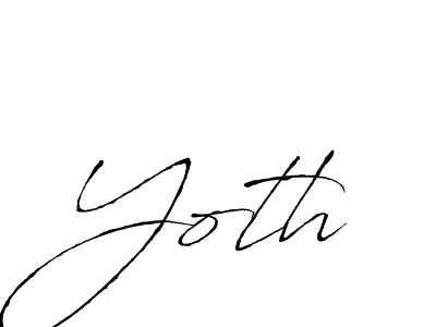 How to make Yoth name signature. Use Antro_Vectra style for creating short signs online. This is the latest handwritten sign. Yoth signature style 6 images and pictures png