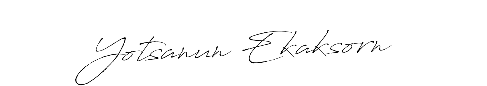 Also we have Yotsanun Ekaksorn name is the best signature style. Create professional handwritten signature collection using Antro_Vectra autograph style. Yotsanun Ekaksorn signature style 6 images and pictures png
