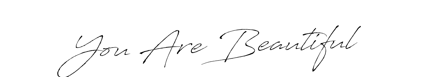 How to make You Are Beautiful signature? Antro_Vectra is a professional autograph style. Create handwritten signature for You Are Beautiful name. You Are Beautiful signature style 6 images and pictures png