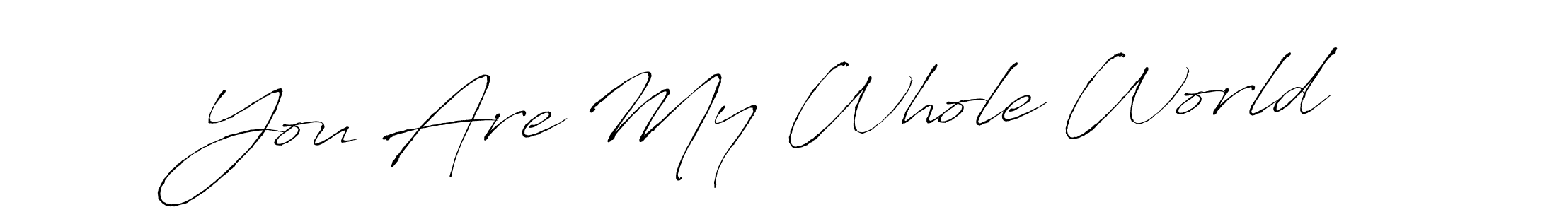 Similarly Antro_Vectra is the best handwritten signature design. Signature creator online .You can use it as an online autograph creator for name You Are My Whole World. You Are My Whole World signature style 6 images and pictures png