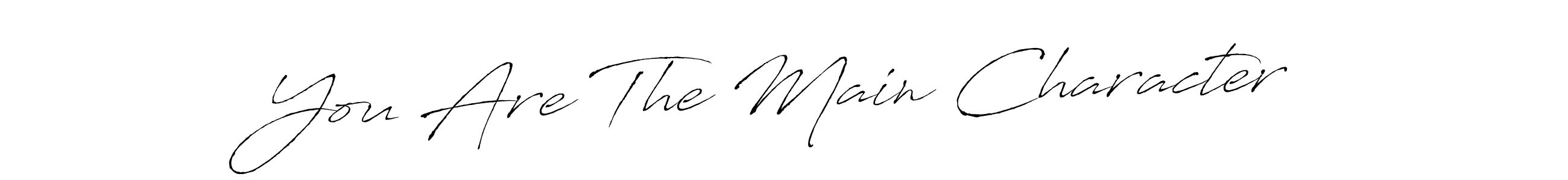 How to make You Are The Main Character signature? Antro_Vectra is a professional autograph style. Create handwritten signature for You Are The Main Character name. You Are The Main Character signature style 6 images and pictures png