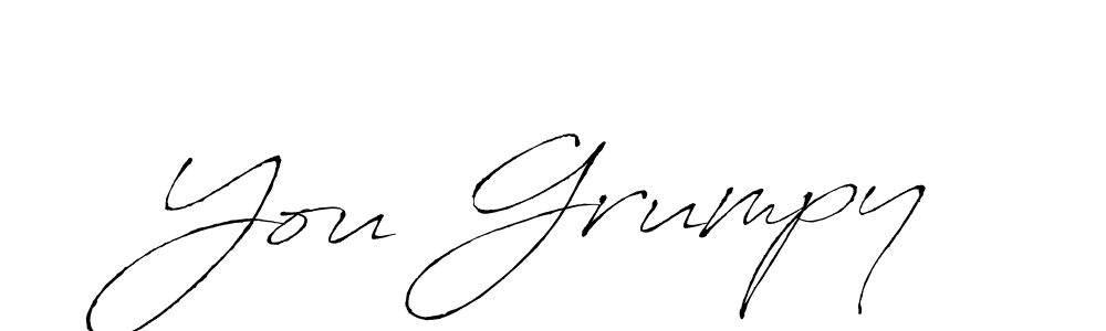 It looks lik you need a new signature style for name You Grumpy. Design unique handwritten (Antro_Vectra) signature with our free signature maker in just a few clicks. You Grumpy signature style 6 images and pictures png