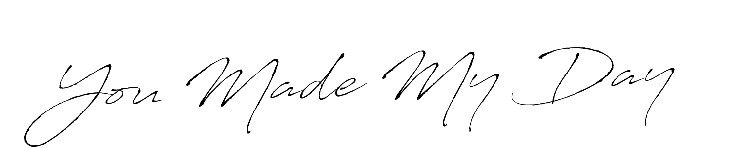 Here are the top 10 professional signature styles for the name You Made My Day. These are the best autograph styles you can use for your name. You Made My Day signature style 6 images and pictures png