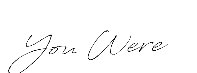 Make a beautiful signature design for name You Were. With this signature (Antro_Vectra) style, you can create a handwritten signature for free. You Were signature style 6 images and pictures png