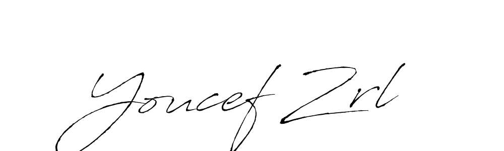 How to make Youcef Zrl name signature. Use Antro_Vectra style for creating short signs online. This is the latest handwritten sign. Youcef Zrl signature style 6 images and pictures png