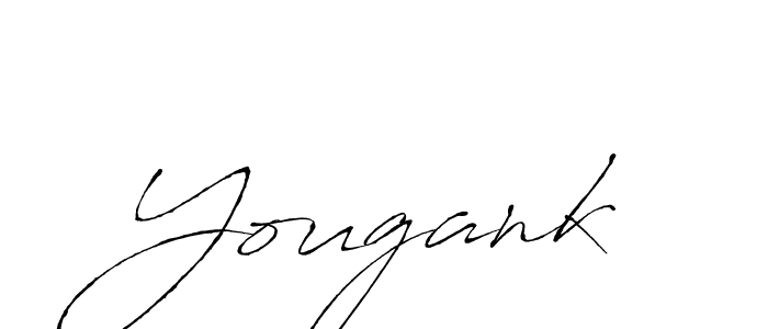 Design your own signature with our free online signature maker. With this signature software, you can create a handwritten (Antro_Vectra) signature for name Yougank. Yougank signature style 6 images and pictures png